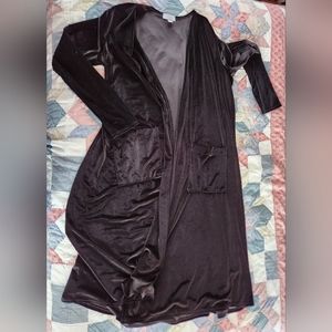 Large black velvet lularoe sarah
